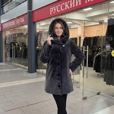 полушубок из астрагана